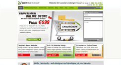 Desktop Screenshot of andyswebdesign.ie